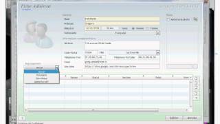Logiciel club sportif  Création dadhérent [upl. by Idelle]