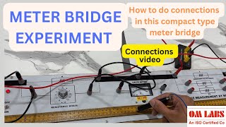 Meter Bridge Experiment  Omlabs  How to find value of unknown resistance [upl. by Ennaeed456]