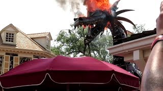 Walt Disney World Dragon Fire  Dragon Fire Disney World  Fantasy Parade Dragon Florida [upl. by Yann359]