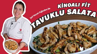 Kinoalı Fit Tavuklu Salata Tarifi [upl. by Zirkle]