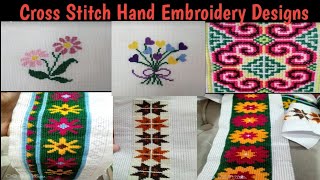 Cross Stitch Hand Embroidery DesignsCross Stitch Design cookncraftainment [upl. by Acinna]