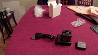 VVHOOY 3 x 1050mAh Rechargeable Action Camera Battery review [upl. by Enneirb]