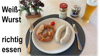 Weisswurst essen beste Art food wurst lowcarb [upl. by Ogir113]