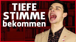 Tiefe Stimme bekommen mit dieser starken Übung  Trick [upl. by Htennek]