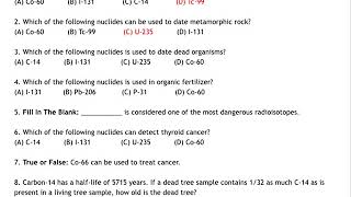 Uses of Radioisotopes  Chemistry Lesson [upl. by Fairleigh]