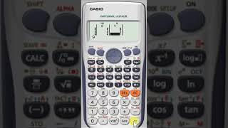 Using CASIO fx911ES PLUS calculator to find the slope and to interpolate a value [upl. by Adnohsed500]