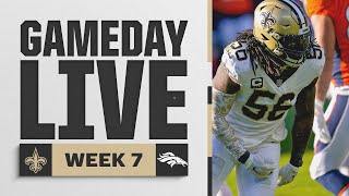 Saints vs Broncos Gameday Live  2024 NFL Week 7 [upl. by Nylevol]