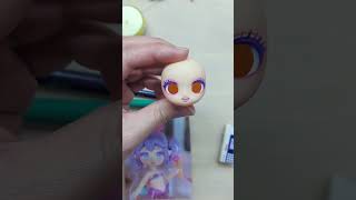 BJD Doll Repaint Tutorial OOAK Mermaid bjdfaceup kikagoods unboxing dollrepaint ooakdoll cute [upl. by Euqinimod634]