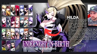 UNDER NIGHT INBIRTH II SYSCELES  Todos os Personagens  Gameplay [upl. by Rolo653]