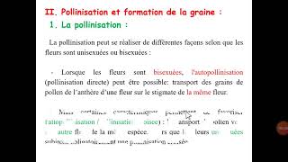 Pollinisation et germination du grain des pollen  les angiospermes [upl. by Mitch]