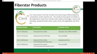 Citri Fi® Emulsification Properties in Food Applications Webinar [upl. by Eanil]