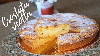 CROSTATA CON LA RICOTTA  UN CLASSICO SEMPRE BUONO  RICETTA FACILE E VELOCE [upl. by Ahsaf]