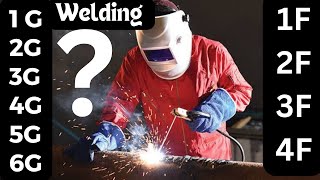 Types of Welding Positions  1G 2G 3G 4G 5G 6G amp 1F 2F  3F 4F [upl. by Aicnarf714]