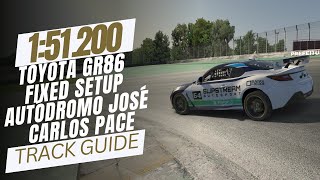 iRacing Interlagos Toyota GR86 Autódromo José Carlos Pace Track Guide  Interlagos Grand Prix Lap [upl. by Connel648]