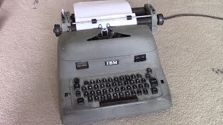 1953 IBM Model A Electric Typewriter Repair Part 1 [upl. by Santini]