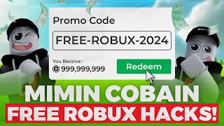 MIMIN COBAIN FREE ROBUX HACKS YANG ADA DI TIKTOK SAMPE BERHASIL TERNYATA [upl. by Ziza]