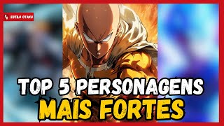 Top 5 Personagens Mais Fortes dos Animes anime manga personagens animes [upl. by Aveer]