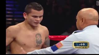 VIDEO OF HOW A REAL WARRIOR GETS UP FROM A LIVER SHOT MAIDANA VS KHAN CLIP OF VICIOUS BODY SHOT [upl. by Imerej]