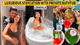 Unique Resort in Lonavala  Food Private Bath Tub Activities amp More  Weekend in Lonavala [upl. by Inalaehon434]