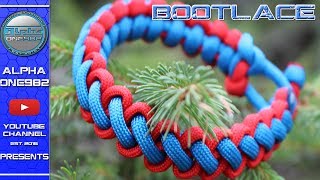 How To Make Bootlace Paracord Survival Bracelet Without Buckle [upl. by Tally780]