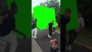 Mr beast  Logan Paul and KSI running with the LUNCHLY box meme Green Screen [upl. by Nodrog]