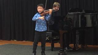 Wieniawski Concerto No 2 3rd Movement  Christian Li Aged 9 [upl. by Eeralih]