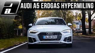 Schaffen wir 600km mit ERDGAS  Audi A5 gtron HYPERMILING [upl. by Reyotal]