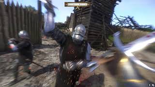 Kingdom Come Deliverance  hardcore mode  outnumbered combat gameplay [upl. by Hgielrahc]