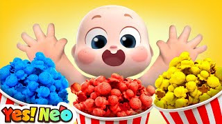 Rainbow Popcorn Showdown  Learn Colors  Kids Teamwork  Nursery Rhymes amp Kids Songs  Yes Neo [upl. by Nylad]