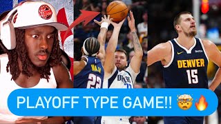 Reacting To Mavs Vs Nuggets Highlights HEATED GAME [upl. by Goraud]