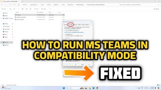 How to run Teams in Compatibility mode in Windows 1011  2024 [upl. by Candra648]