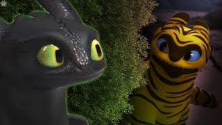 Toothless finds out The Light Fury is an EEL [upl. by Subir]