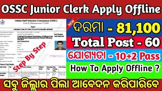 OSSC Junior Clerk amp Stenographer Recruitment 2024  Junior Grade Typest amp Stenographer Full Details [upl. by Garlen414]