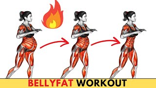 ➜ LOSE BELLY FAT ➜ GET FLAT STOMACH IN 2 WEEKS ➜ EASY STANDING WORKOUT AT HOME ➜ LOSE 2 INCHES WAIST [upl. by Ahern]