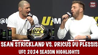 Sean Strickland vs Dricus Du Plessis Press Conference Highlights for 2024 Season [upl. by Margette]