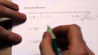 Math 201 Rationals Review 1b [upl. by Ringler]