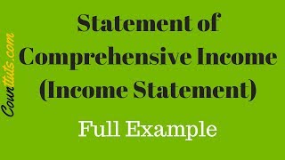 Statement of Comprehensive Income Income Statement  Full Example [upl. by Allayne]