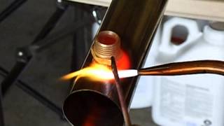 How to weld Stainless steel to brass for a still or distiller with oxy acetylene [upl. by Aritak92]