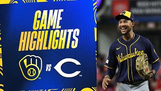 Brewers vs Reds Game 2 Highlights 83024  MLB Highlights [upl. by Swamy]