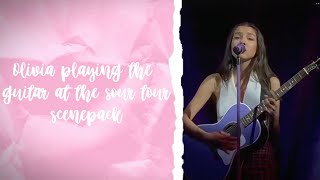 sour tour playing the guitar scenepack  Olivia Rodrigo [upl. by Sivartal]