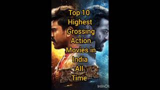 Top 10 Highest Grossing Action Movies in india All Time trending [upl. by Nesaj]