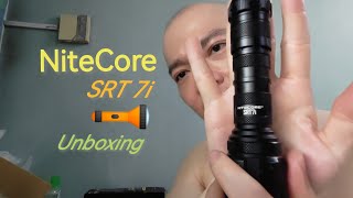 Nitecore SRT 7i flashlight unboxing [upl. by Annahvas]