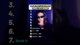 Top 10 Most Steamed Charli XCX Songs  brat remix album [upl. by Elrem]