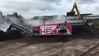 HEXTRA 7000 Ecostar Screen in Action With Compost [upl. by Leibarg]