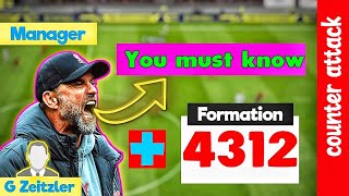 How to use the 4312 formation for a quick counterattack with manager G zeitzler  efootball23 mobile [upl. by Yemerej]