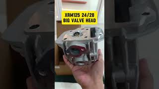 Wave125 or XRM125 2428 BIG VALVE CYLINDER HEAD pitsbike motosenpaiph [upl. by Adnofal]