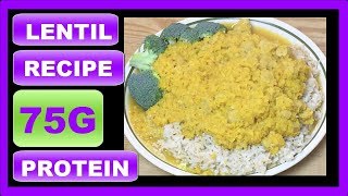 LENTIL RECIPE FOR VEGAN BODYBUILDING 75G Vegan Protein [upl. by Trude268]