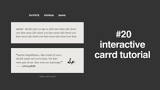 interactive carrd tutorial 20 [upl. by Beverlee]