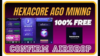 Hexacore AGO Mining Guide  Free Crypto Airdrop  StepByStep btctamil [upl. by Ididn112]