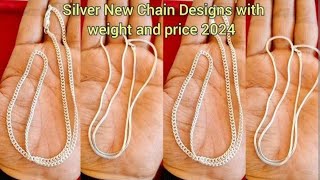 Silver Chain Designs With Price 2024  YouTubelingwaljewellers silver chain jewellery [upl. by Grory500]